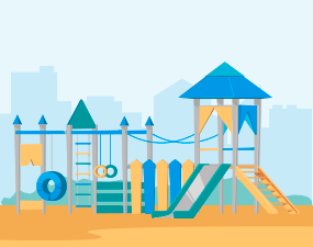 Строительство детских и спортивных площадок